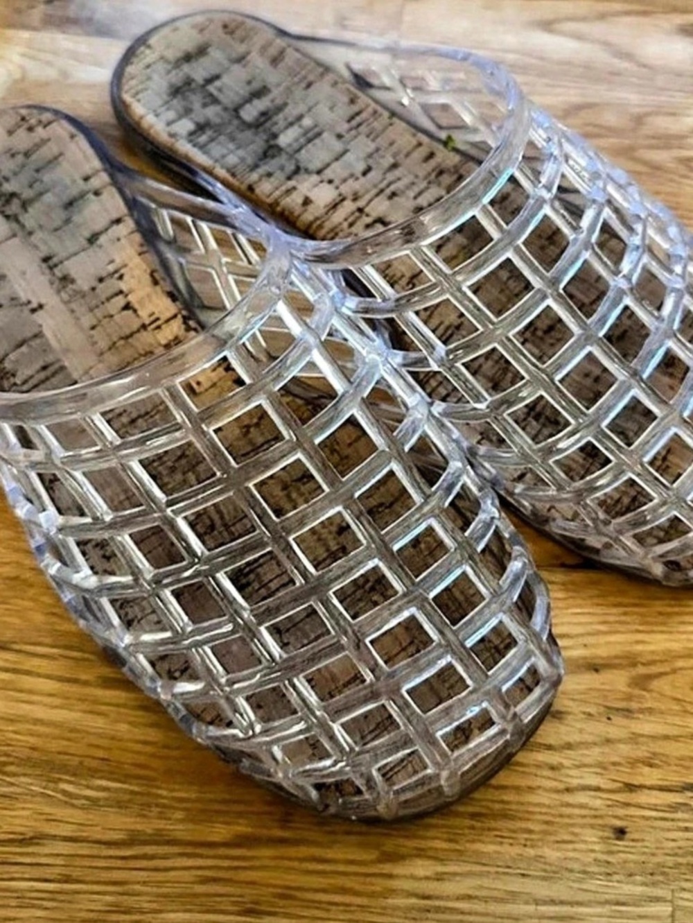 Clear Geometric jellies Sandals